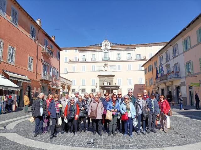 Foto di gruppo in viaggio