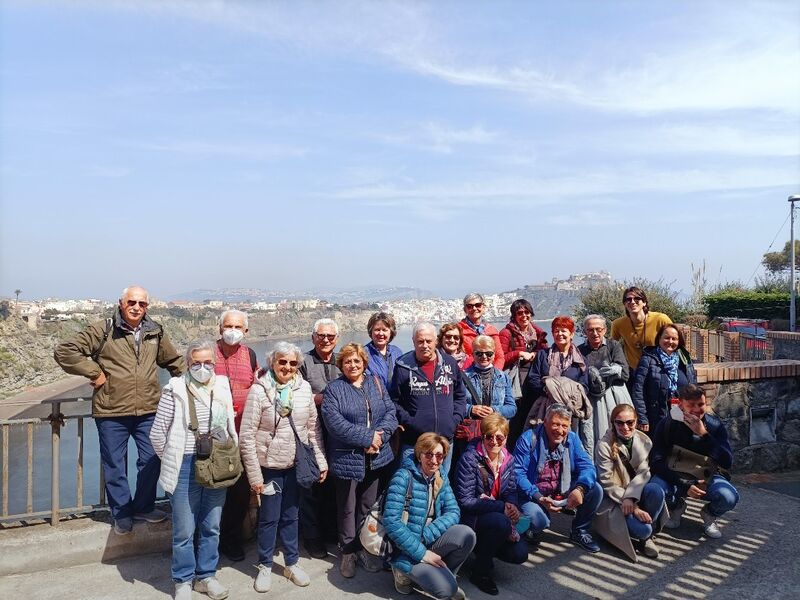 Foto di gruppo in viaggio