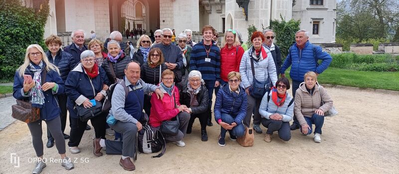 Foto di gruppo in viaggio