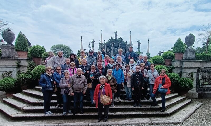 Foto di gruppo in viaggio