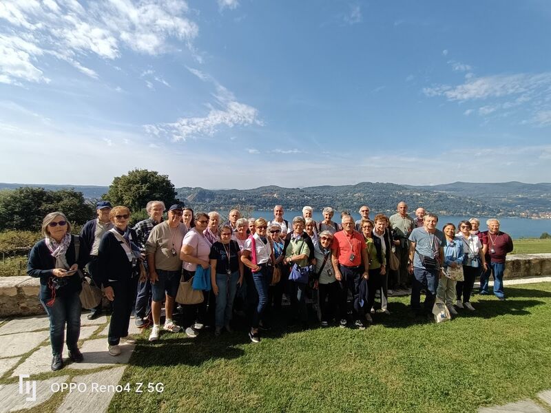 Foto di gruppo in viaggio