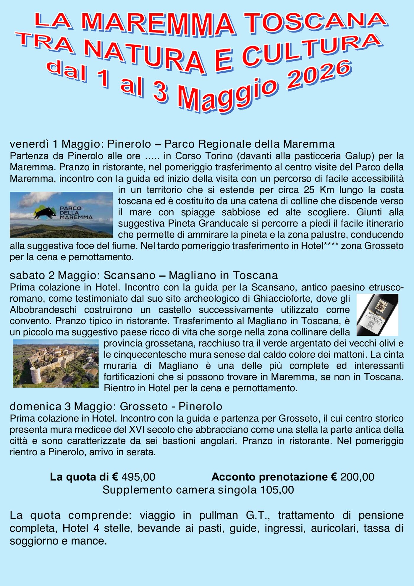 Programma Maremma, pagina 1