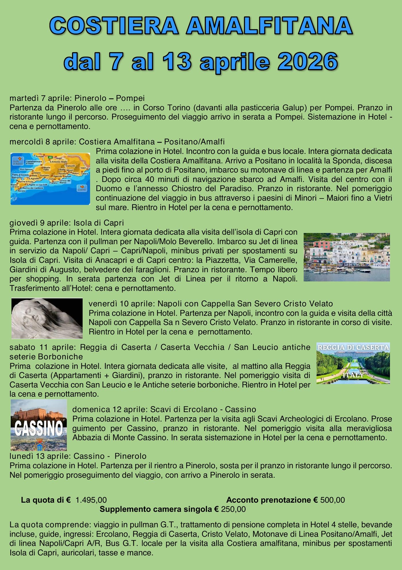 Programma Costiera Amalfitana, pagina 1