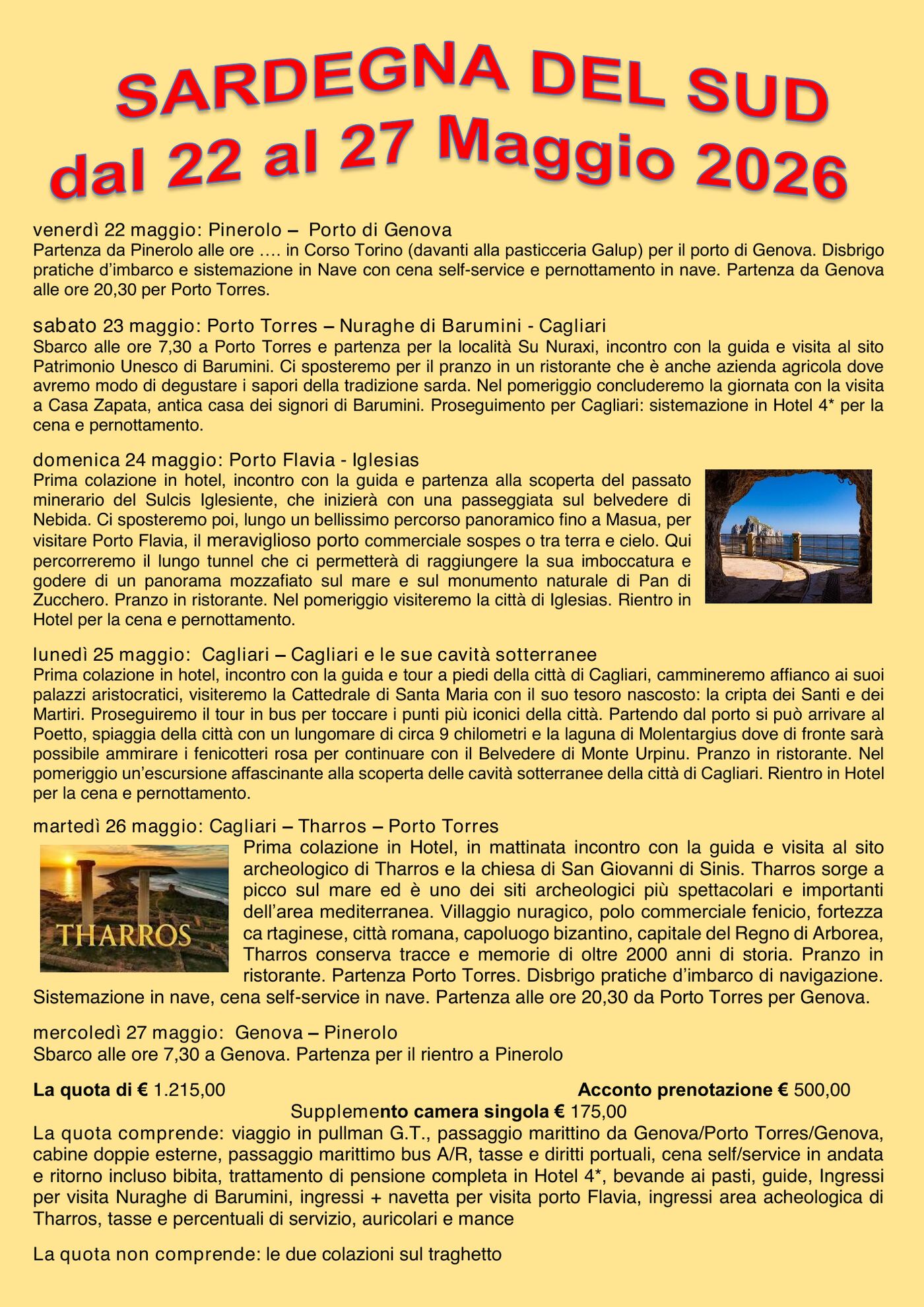 Programma Sardegna del Sud, pagina 1